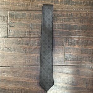 Dolce & Gabbana Elegant Black Checkered Tie